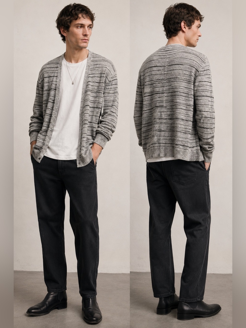 AllSaints 100% Linen Open Cardigan – Size Medium